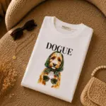 تیشرت خنک باکسی با طرح DOGUE (کپی)