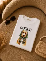 تیشرت خنک باکسی با طرح DOGUE (کپی)
