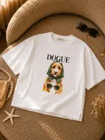 تیشرت خنک باکسی با طرح DOGUE (کپی) - Image 2