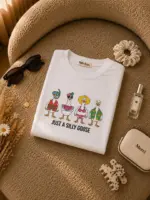 تیشرت خنک باکسی طرح Just a silly goose (کپی)
